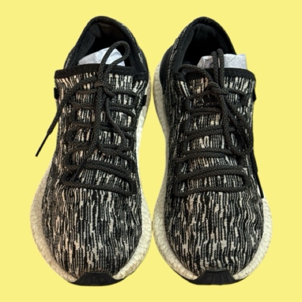 Adidas Pureboost Oreo Black & White Men’s Running Shoes -BB6280 Size 9.5